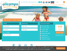 Tablet Screenshot of allcamps.be