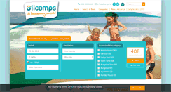 Desktop Screenshot of allcamps.ie