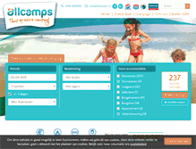 Tablet Screenshot of allcamps.nl