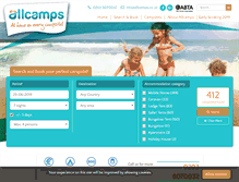 Tablet Screenshot of allcamps.co.uk